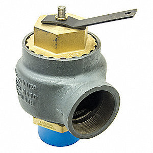 KUNKLE SAFETY VALVE 2"X 2" LOW PRESSURE STEAM BOILER SECTION IV SAFETY VALVE AT 15 PSI