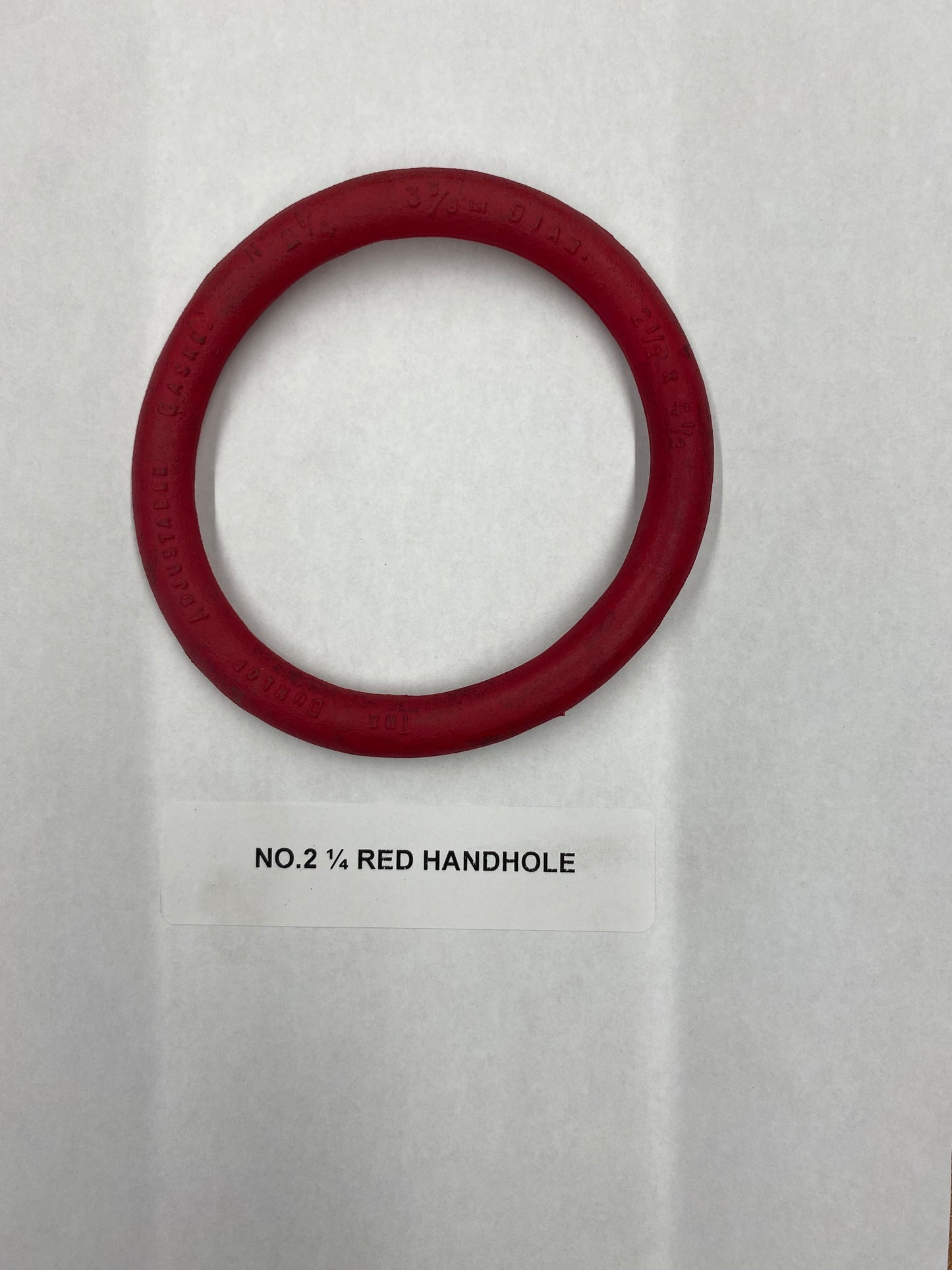 Dunlop No. 2 1/4 Red Rubber Handhole (DUN225BHH)