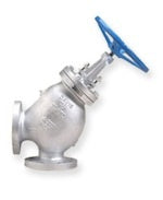 DAVIS 8" STEEL ANGLE STOP CHECK VALVE CLASS 300