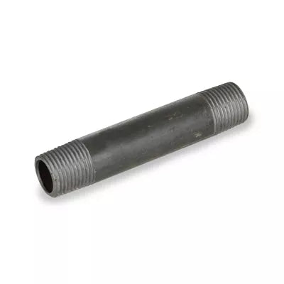 1 1/4" Diameter Right by Left Nipple, Black Iron NPT