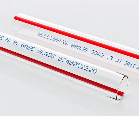 Schott Duran Gauge Glass 5/8" OD Red Line High Pressure