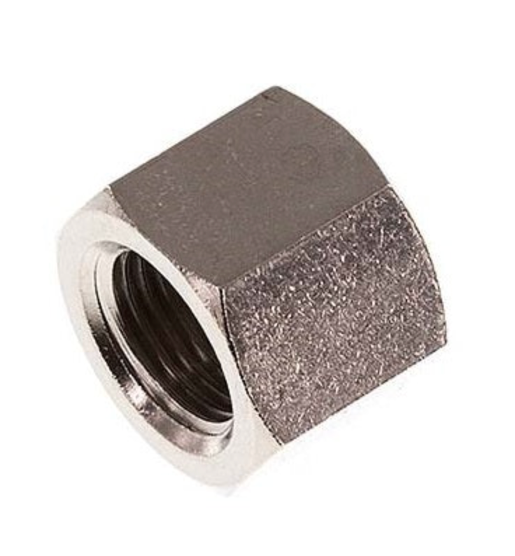 Closer Cap 3/4 Nickel-Plated Brass