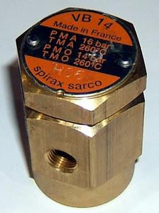 Spirax Sarco VB 14 1/2" NPT Vacuum Breaker Brass #0190190